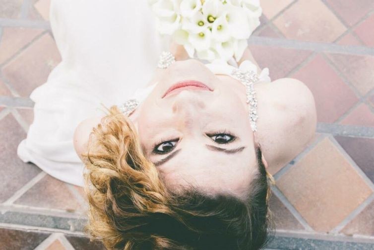 trucco sposa semplice occhi neri