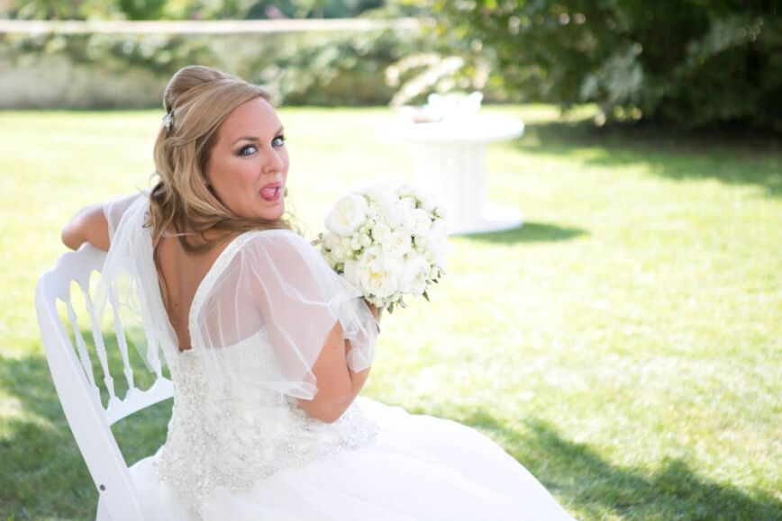 Robyberta durante il suo matrimonio