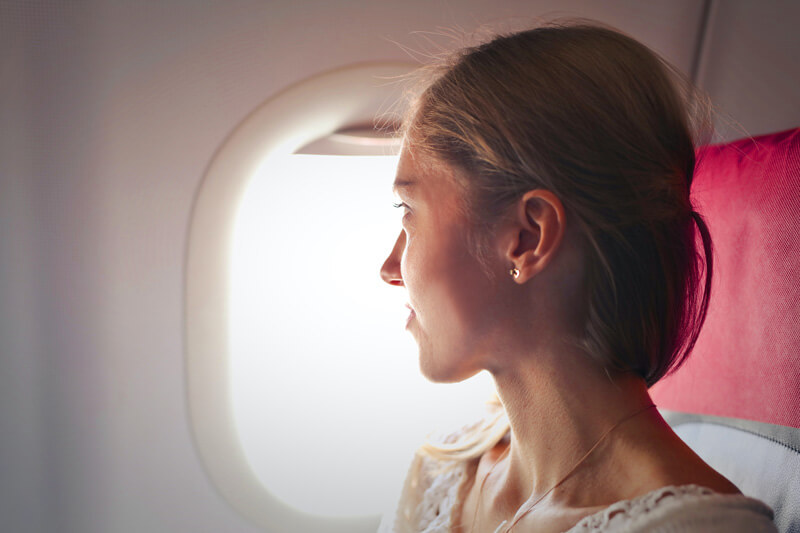 cosmetici in aereo cura della pelle